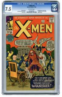 Men #2 CGC 7.5 Off White Marvel Silver Age Comic Jack Kirby  