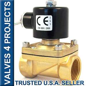 Electric Solenoid Valve 24VAC, Water Air Fuel B21N  