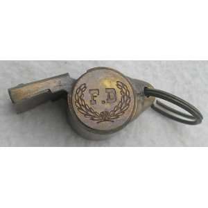   : Solid Brass Vintage Style Fire Fireman FD Whistle: Everything Else