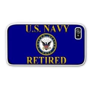    Navy USN Retired #2 iPhone 4 4S Case Cover White: Everything Else