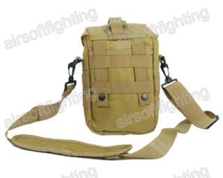 Airsoft Molle Utility Shoulder Bag Tool Mag Drop Pouch TAN A  