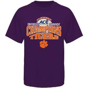 Clemson Tigers Purple 2010 ACC Baseball Tournament Champions T shirt 
