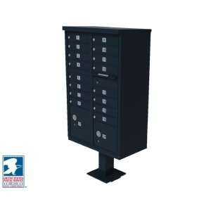 vital™ USPS 16 Door Standard Commercial Cluster Mailboxes in Black