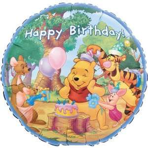  Winnie the Pooh Happy Birthday 18in Balloon: Toys & Games