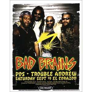  Bad Brains   Posters   Limited Concert Promo