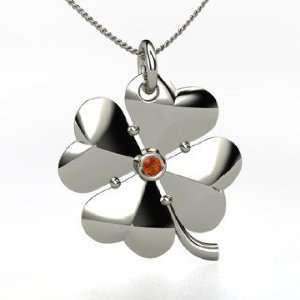  in Love Necklace, Sterling Silver Necklace with Fire Opal: Jewelry