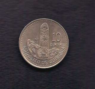 World Coins   Guatemala 10 Centavos 1991 Coin KM# 277  
