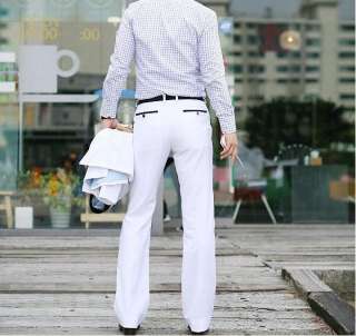 NEW Mens 2011 Korean fashion slim fit white suits 2819  