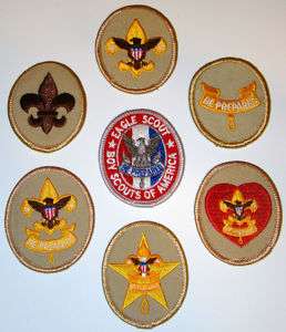   Rank Patch Tenderfoot First Second Class 2nd Star Life Eagle Badge BSA