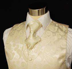 New Paul Malone Wedding Vest Set incl Ascot Tie +V19  