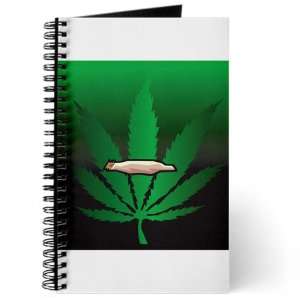  Journal (Diary) with Marijuana Joint and Leaf on Cover 