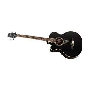   Egb2s Left Handed Acoustic Electric Bass Black: Musical Instruments