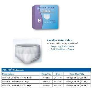  PER FIT  (LGE) Protective Underwear, Case of 40: Health 