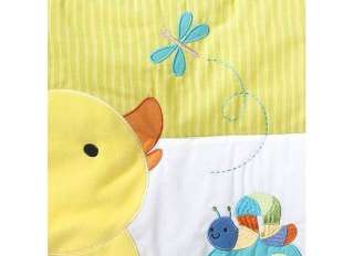 Tiddliwinks In The Pond 3pc Baby Crib Duck Bedding Quilt Bumper Fitted 