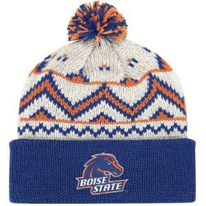  Boise State Broncos adidas Oatmeal Cuffed Knit Hat: Sports 