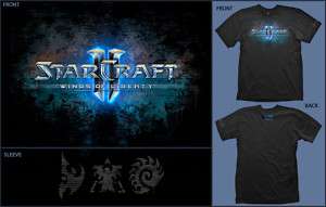 Starcraft 2 Logo T  Shirt   NEW Blizzard Licensed WOW  