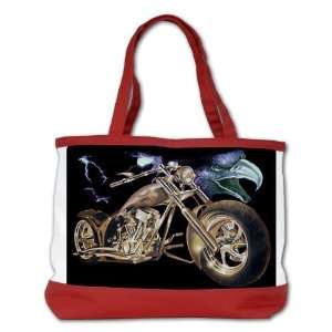   Bag Purse (2 Sided) Red Eagle Lightning and Cycle 