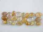   Rare Natural Quartz Rutilated Crystal Stone Rock Healing Ring Beads  K