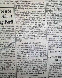 ADOLPH HITLER Holocaust Speech 1939 Extermination of JEWS 1st Proclaim 