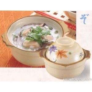   Asian Japanese Earthen Donabe Cooking Clay Pot L 843: Kitchen & Dining