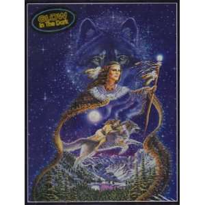   of the Wolf Glow in the Dark 550 Piece Jigsaw Puzzle Toys & Games