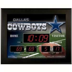    Dallas Cowboys Backlit LED Scoreboard Clock: Sports & Outdoors