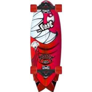 Lost Skateboard Complete   Round Nose Fish Traction   Red / 28 x 9.75 