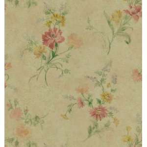   III Deeply Embossed Floral Wallpaper, 20.5 Inch by 396 Inch, Metallics