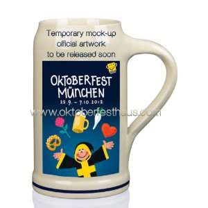  1 Liter Official 2012 Oktoberfest Munich Beer Stein 