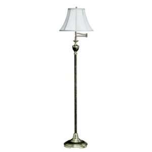   Swing Arm Floor Lamp 1 Light Porta Westminster Brass: Office Products