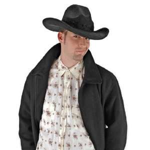    The Gambler   Black Ultra Suede Cowboy Hat 