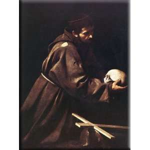   : St. Francis 22x30 Streched Canvas Art by Caravaggio: Home & Kitchen