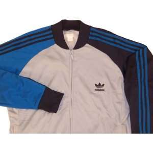  Adidas Superstar Jacket size Large in Titanium/Dark Marin 