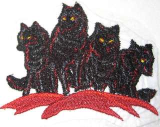 Red Night Wolf Pack Shadow Moon Wolves Iron on Patch  