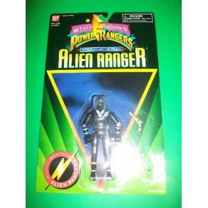  Power Rangers Black Alien Ranger 5 Action Figure MOSC MOC 