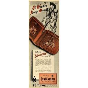   Billfold Cowboy Rodeo Cowgirl   Original Print Ad