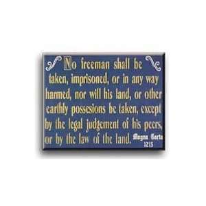  Magna Carta Wooden Sign: Home & Kitchen