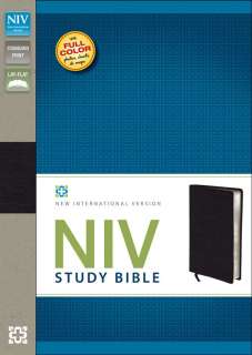   Bible Genuine Cowhide Leather Black Full Color Maps, Charts & Photos