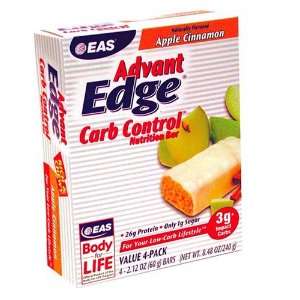  EAS AdvantEdge Carb Control Bar, Apple Cinnamon   4 Bars 