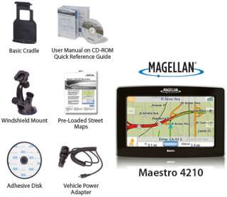 Magellan Maestro 4210 Product # 980 0015 001 4.3 Wide GPS + Pre 