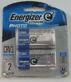 Energizer Lithium Photo CRV3 Battery Pack Exp 2014 ASIS  