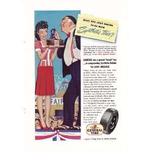  1945 Ad General Tire County Fair Original Vintage Print Ad 
