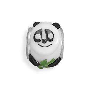    CleverSilvers Black And White Panda Bead: CleverSilver: Jewelry