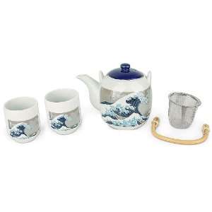  Tsunami Japanese Tea Set: Kitchen & Dining