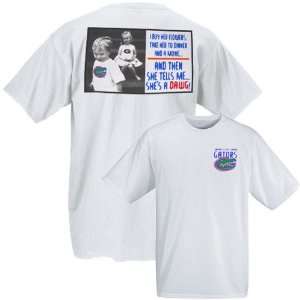  Florida Gators White Found Out Shes A Dawg T shirt 