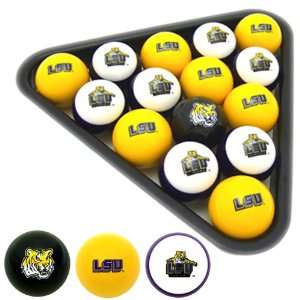  LSU Tigers NCAA Billiard Pool Balls Set: Sports & Outdoors
