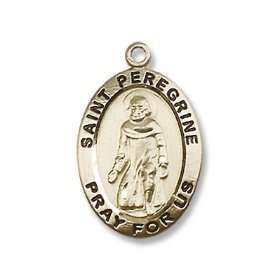  14kt Gold St. Peregrine Medal Jewelry