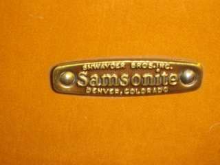   Samsonite Shwayder Bros Inc. Denver Colo. Style 4651 Luggage Suitcase