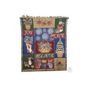   Longaberger Christmas 2006 BELIEVE Afghan Throw NEW 