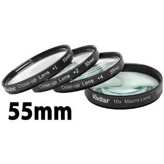 Vivitar Series 1 1 2 4 10 Close Up Macro Filter Set w/Pouch (55mm) by 